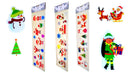 CHRISTMAS GEL WINDOW STICKERS  Removable No Mess - 5 Festive Designs - Sets of 3 Packs-1