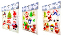 CHRISTMAS GEL WINDOW STICKERS  Removable No Mess - 5 Festive Designs - Sets of 3 Packs-2