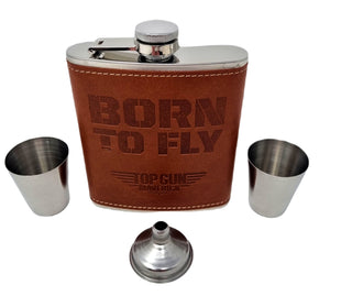 Top Gun Maverick Hip Flask - Born to Fly
