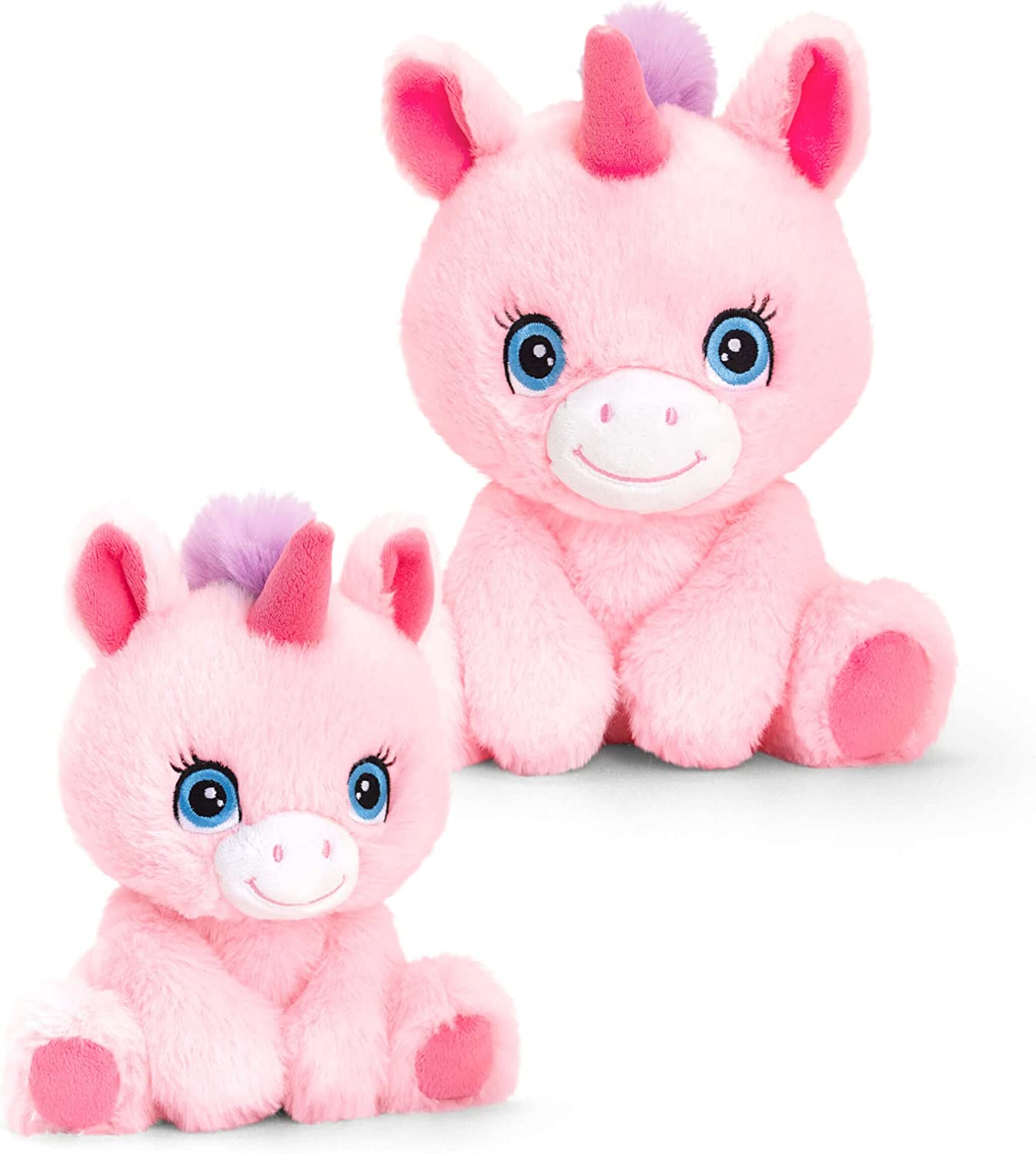 Keel Adoptable World UNICORN Pink 16cm 100% Recycled Eco Plush Soft Toy - 0