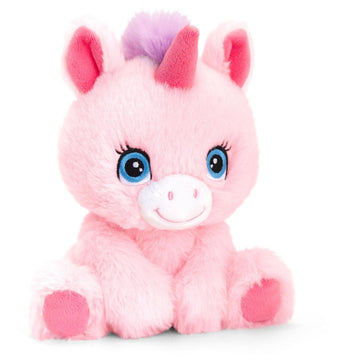 Keel Toys Pink Unicorn 16cm recycled eco plush soft toy