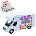 Pull Back Die Cast Ice Cream Van With Opening Doors Kids Vehicle Toy Gift