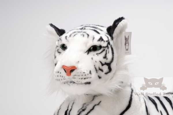 Deluxe Paws Realistic Lifelike Stuffed Plush White Tiger Soft Toy 100cm 40"